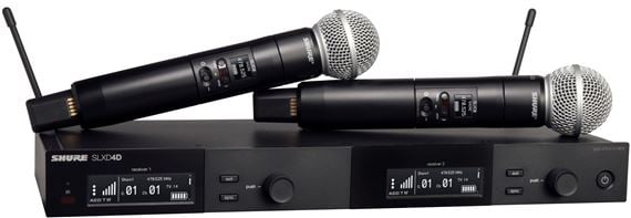 Shure SLXD24D/SM58 SLX-D Dual SM58 Vocal Wireless Mic System