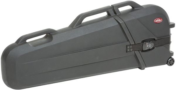 SKB 44RW ATA Roto Electric Bass Case with Wheels and TSA Lock Front View