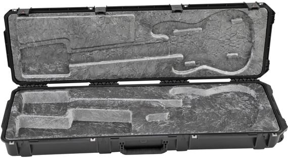 SKB 3I501444 Electric Bass Guitar Case with Wheels Front View