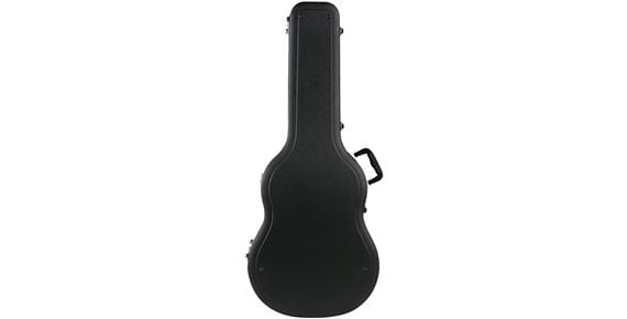SKB 8 Economy Universal Acoustic Guitar Case Body Angled View