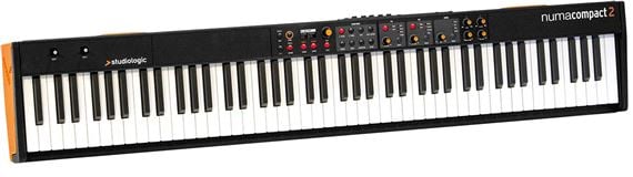 Studiologic Numa Compact 2 88 Key Semi Weighted Keyboard Front View