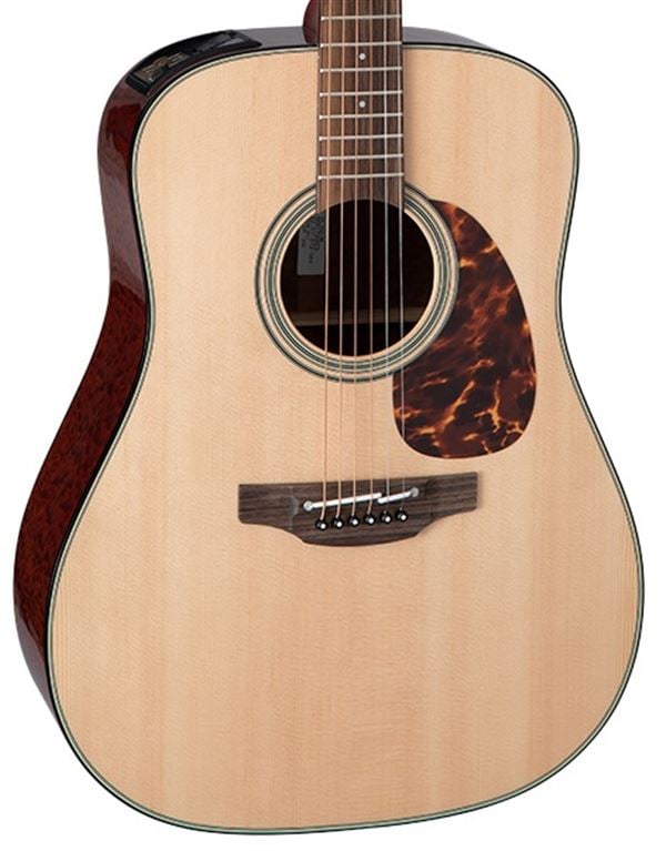 Takamine Limited Edition FT340BS Acoustic Electric Guitar with Hard Bag Body Angled View