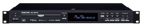 TASCAM BD-MP4K Professional-Grade 4K UHD Blu-Ray Player Front View
