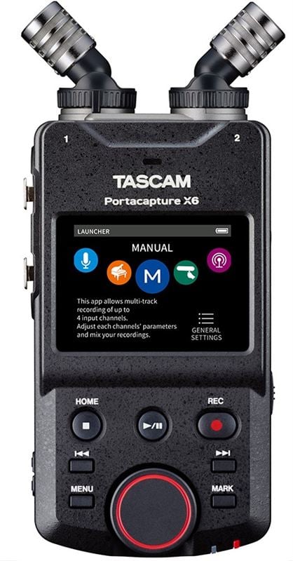 TASCAM PORTACAPTURE X6 6 Track PCM Digital Audio Recorder Front View