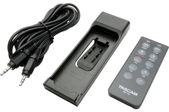 TASCAM RC-10 Wired Remote Control for DR-40 and DR-100mkII Front View