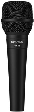 TASCAM TM-82 Vocal and Instrument Dynamic Microphone Front View