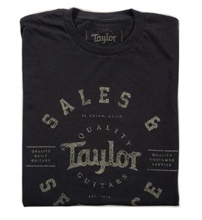 Taylor Mens Shop Black T-Shirt Front View