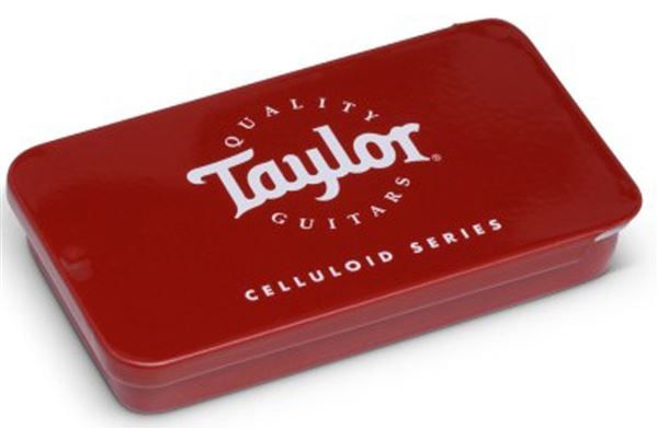 Taylor 2608 Celluloid Pick Tin Front View