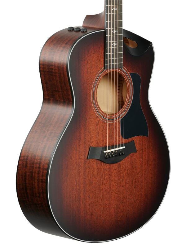 Taylor 326ce V Class Grand Symphony Acoustic Electric Guitar with Case Body Angled View