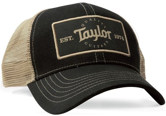 Taylor Trucker Cap Black Khaki Front View