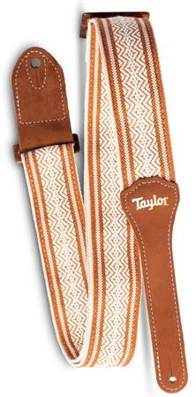 Taylor 2" Academy Jacquard Leather Strap Front View