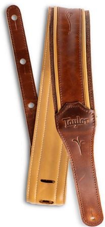 Taylor Spring Vine 2.5" Leather Strap Medium Brown Front View