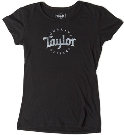 Taylor Ladies T-Shirt Black White Alternative