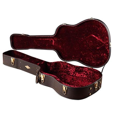 Taylor 86110 Brown Deluxe Dreadnought Acoustic Guitar Case Body Angled View