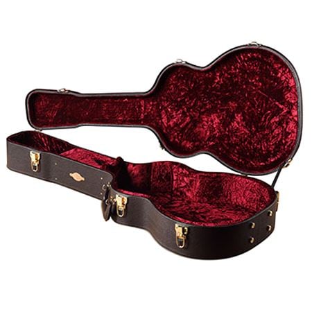 Taylor 86152 Brown Deluxe Grand Auditorium Acoustic Guitar Case Body Angled View