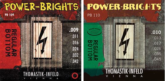 Thomastik-Infeld Power-Brights Regular Bottom Electric Guitar Strings Front View