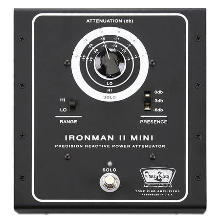 Tone King Iron Man II Mini 30 Watt Attenuator Front View