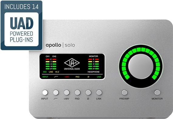 Universal Audio Apollo Solo USB Heritage Edition Interface Windows PC