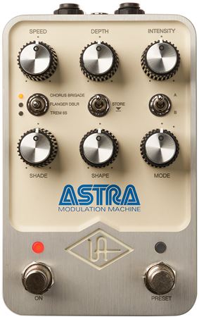 Universal Audio Astra Modulation Effect Pedal Front View