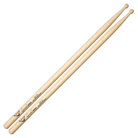 Vater VGS5AW Gospel Series 5A Hickory Wood Tip Drum Sticks Pair Front View