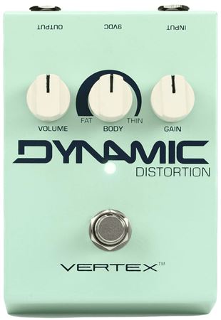 Vertex Dynamic Distortion Pedal Front View