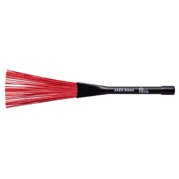 Vic Firth Jazz Rake Red Plastic Front View