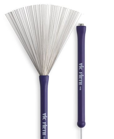 Vic Firth HB Retractable Heritage Wire Brush Pair Front View