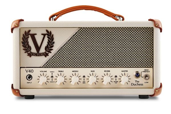 Victory V40 Duchess Guitar Amp Head in Sleeve 40W Front View