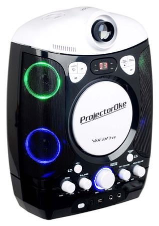 VocoPro ProjectorOKE CDG/Bluetooth Karaoke System With LED Projector Front View