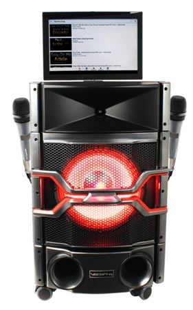 VocoPro WiFi Rocker 120W Wi-Fi Karaoke System Front View