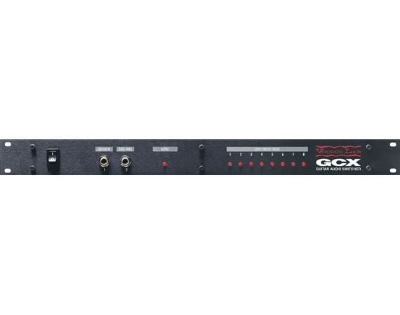 Voodoo Lab GCX True Bypass 8 Loop Rackmount Audio Switcher Front View