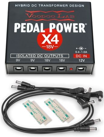 Voodoo Lab Pedal Power X4 18-Volt Expander Kit Front View
