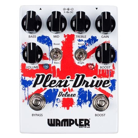 Wampler Plexi Drive Deluxe British Overdrive Pedal Front View