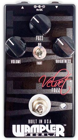 Wampler Velvet Fuzz V2 Fuzz Pedal Front View