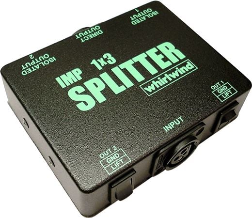 Whirlwind SP1X3 1x3 Microphone Splitter Front View