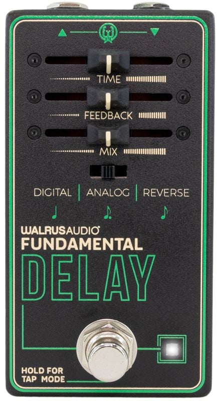 Walrus Audio Fundamental Series Delay Pedal Front View