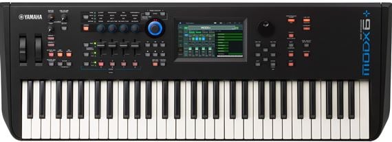 Yamaha MODX6 Plus 61-Key Keyboard Synthesizer Front View