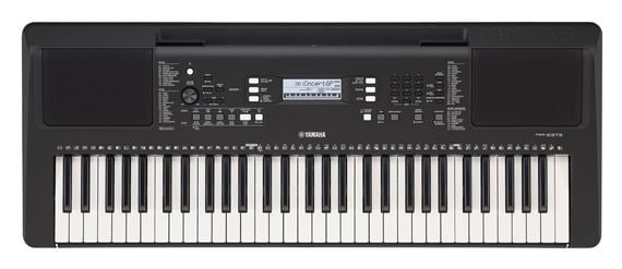 Yamaha PSRE373 61-Key Portable Keyboard Front View