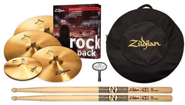 Zildjian A Series A0801 Rock Cymbal Set 400th Anniversary Pak Front View
