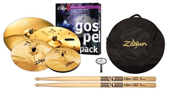 Zildjian Gospel Pack A Custom Series Cymbal Set 400th Anniversary Pak Front View