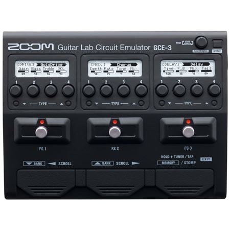 Zoom GCE-3 Guitar Lab Circuit Emulator Pedal Front View