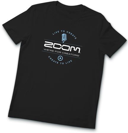 ZOOM Black T-Shirt Front View