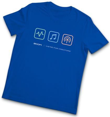 ZOOM Blue T-Shirt Front View