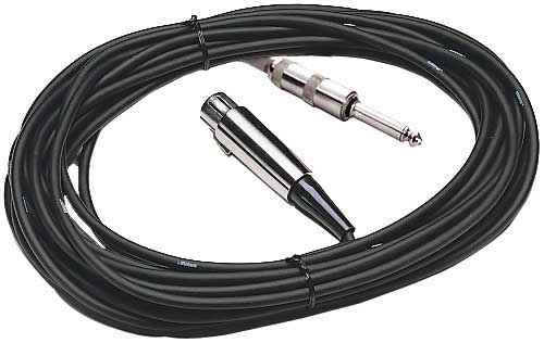 Shure HiZ Microphone Cable Front View