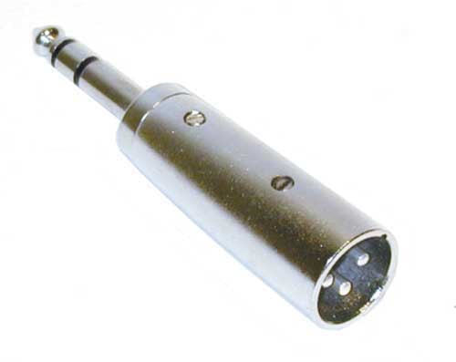 CBI AN423 XLR Male to 1/4 Inch Male Cable Coupler