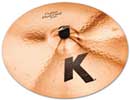 Zildjian K Custom Dark Crash Cymbal 18 Inch Front View