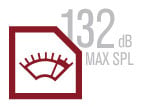 132 db Max SPL