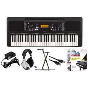 Yamaha PSRE363 Learn to Play Package with Software YXKS Stand