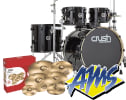 Crush Chameleon Complete 5pc Drum Set with Hardware & Sabian Super Set Cymbal Package