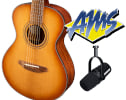 Breedlove Signature Companion Copper E Acoustic Guitar & Shure MV7 USB Microphone